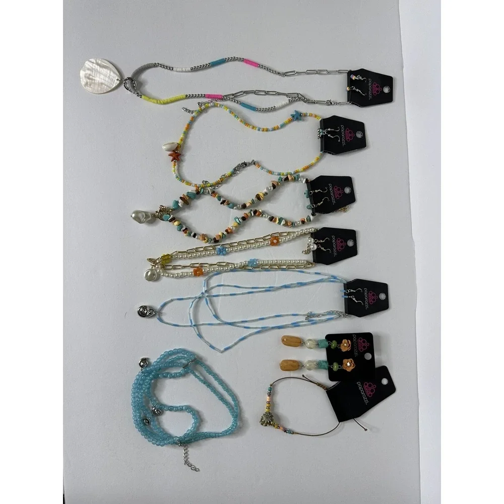 paparazzi jewelry lot bulk Beach theme necklaces, Earrings and bracelet